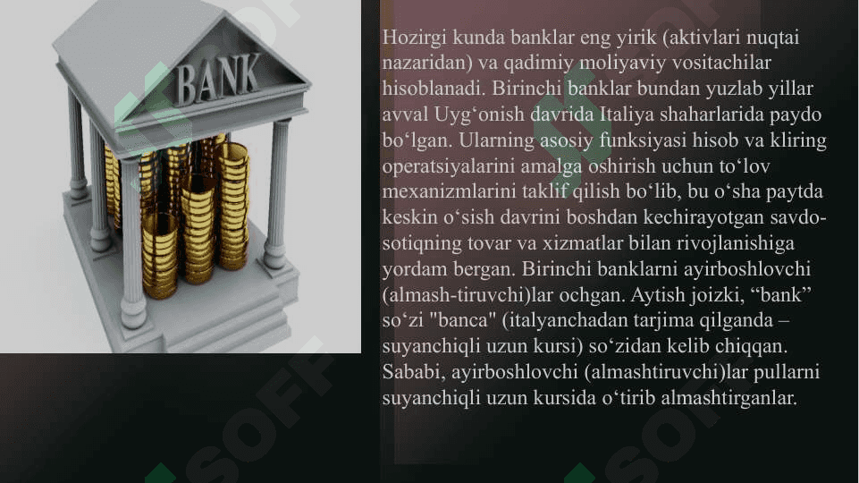 Tijorat banklar moliyaviy vositachi sifatida 4