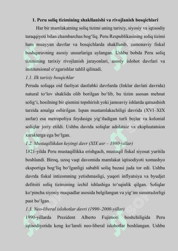Peru davlatining soliq tizimi 4