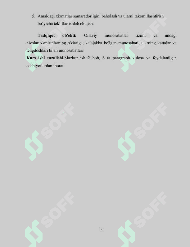 OILAVIY NIZOLARNI HAL ETISHDA IJTIMOIY PSIXOLOGIK XIZMATNING O'RNI 4