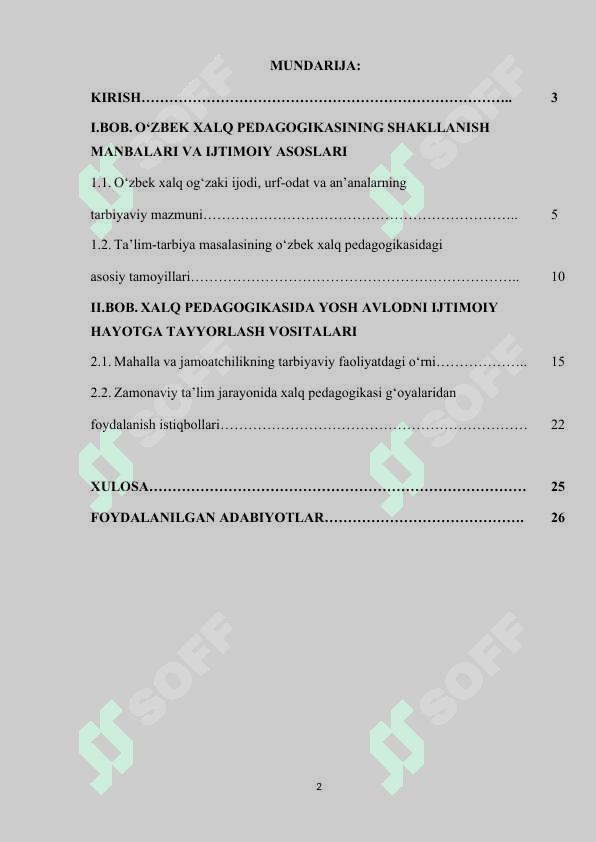 O'ZBEK XALQ PEDAGOGIKASIDA TA'LIM-TARBIYA MASALASINING IJTIMOIY XARAKTERI 2