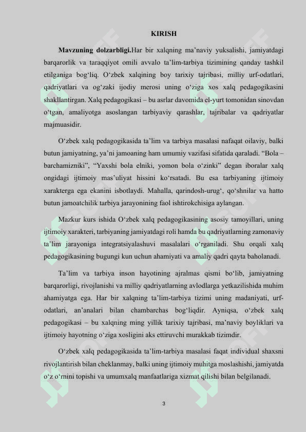 O'ZBEK XALQ PEDAGOGIKASIDA TA'LIM-TARBIYA MASALASINING IJTIMOIY XARAKTERI 3