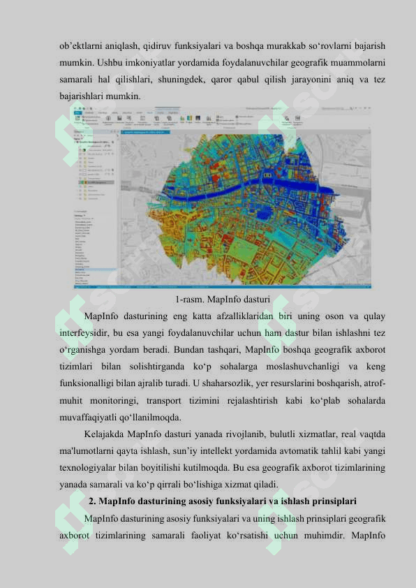 MapInfo geografik axborot tizimi 4