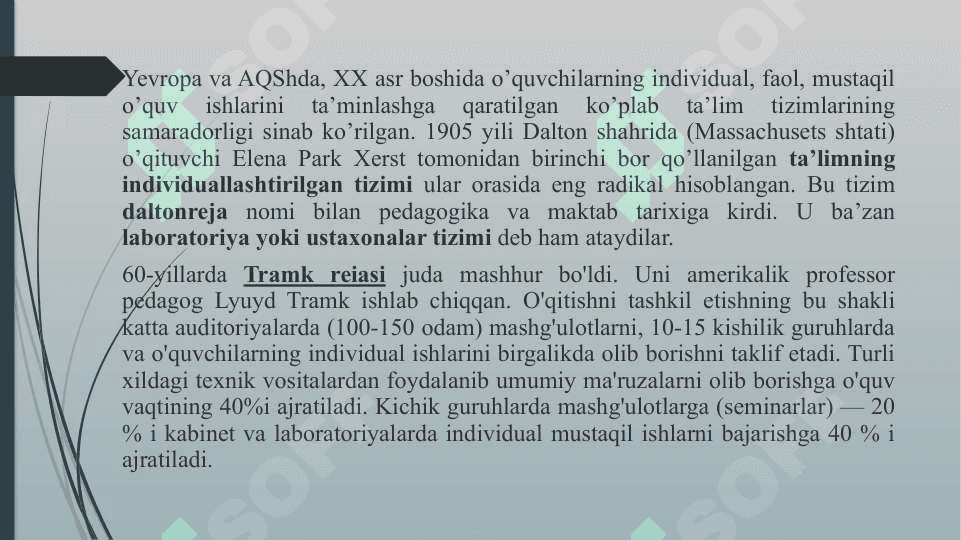 TA’LIMNI TASHKIL ETISH SHAKLLARI VA TURLARI. CTEAM TA`LIMI. MA’RUZA MASHG’ULOTI REJASI 4