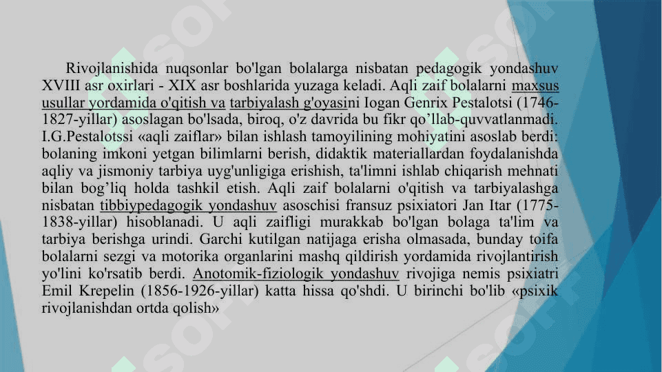 KORREKSION PEDAGOGIKA ASOSLARI. INKLYUZIV TA`LIM (INCLUSIVE EDUCATION). 3