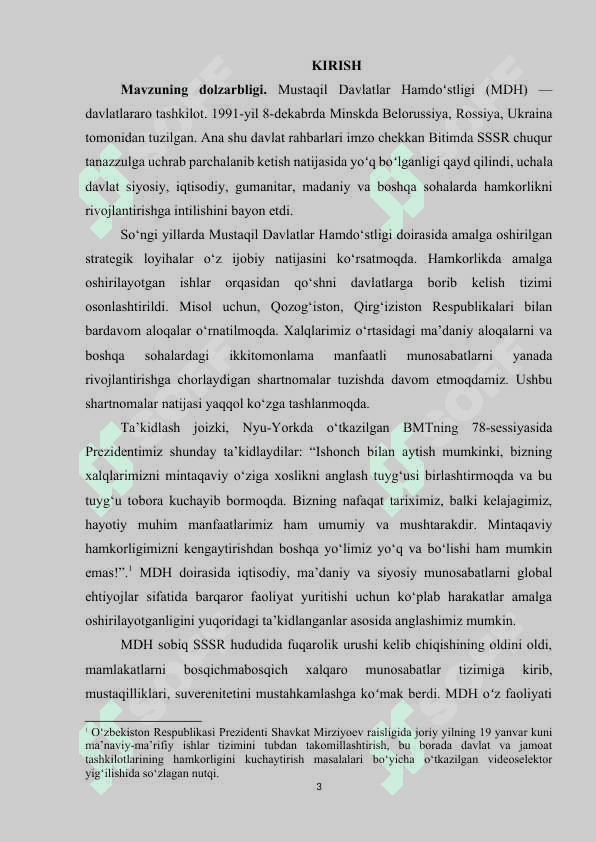 MDH davlatlarining tuzilishi va uning ahamiyati 2