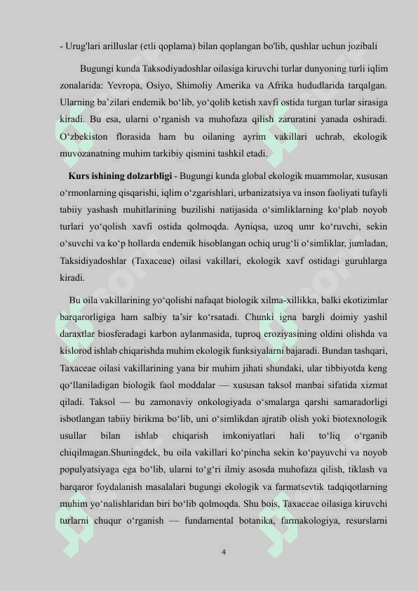 Taksodiyadoshlar oilasi 3