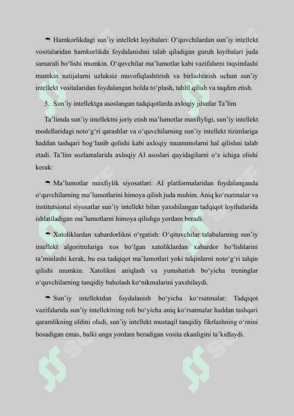 Pedagogika yo’nalishi talabalarida suniy intellekt vositasida tadqiqotchilik kompetensiyalarini rivojlantirishning metodik taʼminoti va amaliy mexanizmlari 7