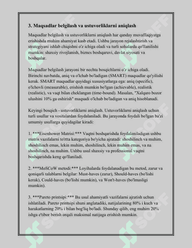 SHAXSIY AKADEMIK FAOLIYATNI TASHKIL ETISH 7