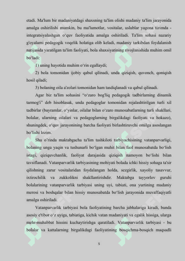 Mening jonajon O’zbekistonim 5