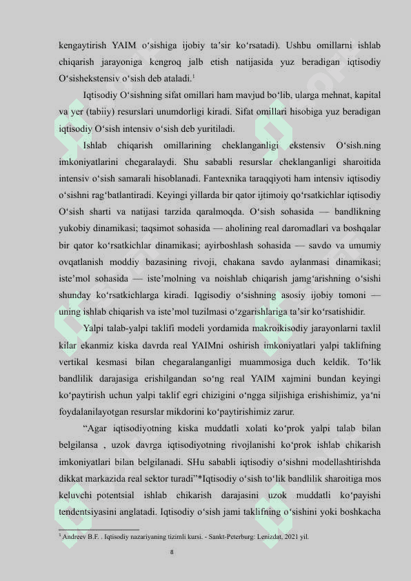 IQTISODIY O'SISHNING O'LCHASHNING JAHON TAJRIBASI 7