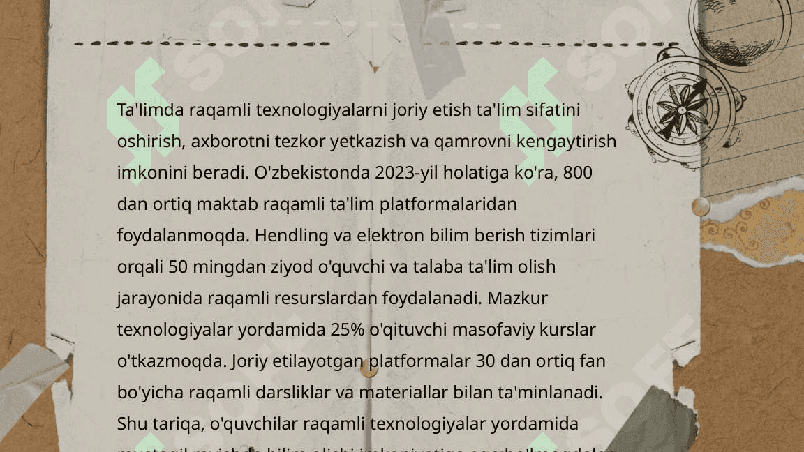 Yangi O'zbekistonda talim tizimidagi islohotlar 4