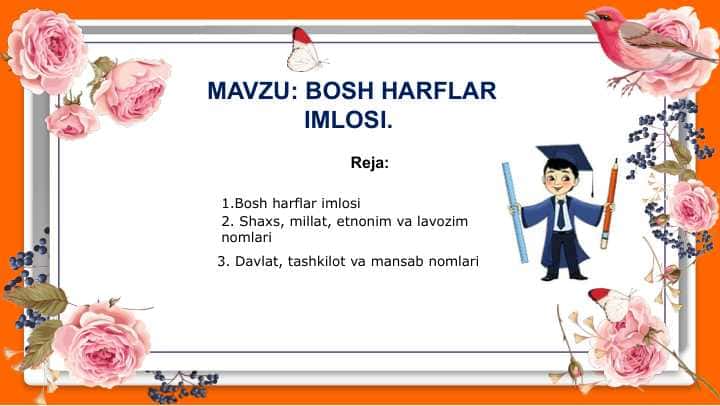 Bosh harflar imlosi