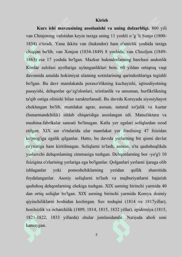 XVII -XVIII asrlarda koreyaning ijtimoiy-iqtisodiy rivojlanishi 3
