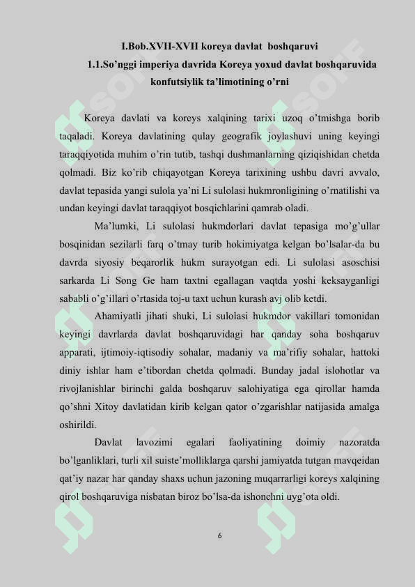 XVII -XVIII asrlarda koreyaning ijtimoiy-iqtisodiy rivojlanishi 6