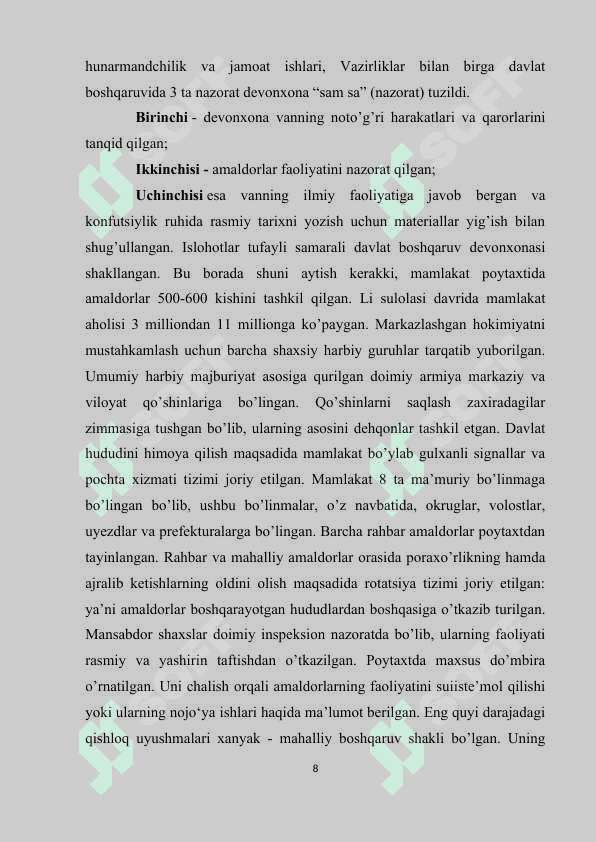 XVII -XVIII asrlarda koreyaning ijtimoiy-iqtisodiy rivojlanishi 8