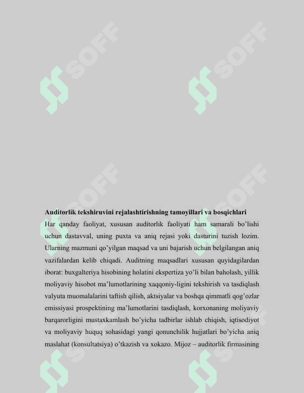 Buxgalteriya hisobi va auditi fanidan 3