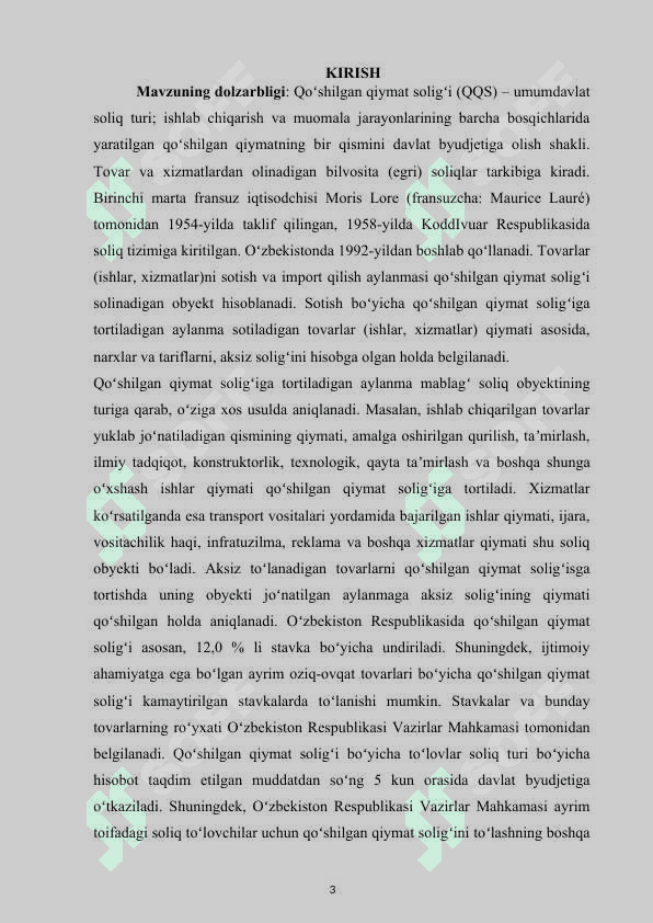 O’zbekiston qo’shilgan qiymati solig’ini  joriy qilinishining iqtisodiy sabablari 3