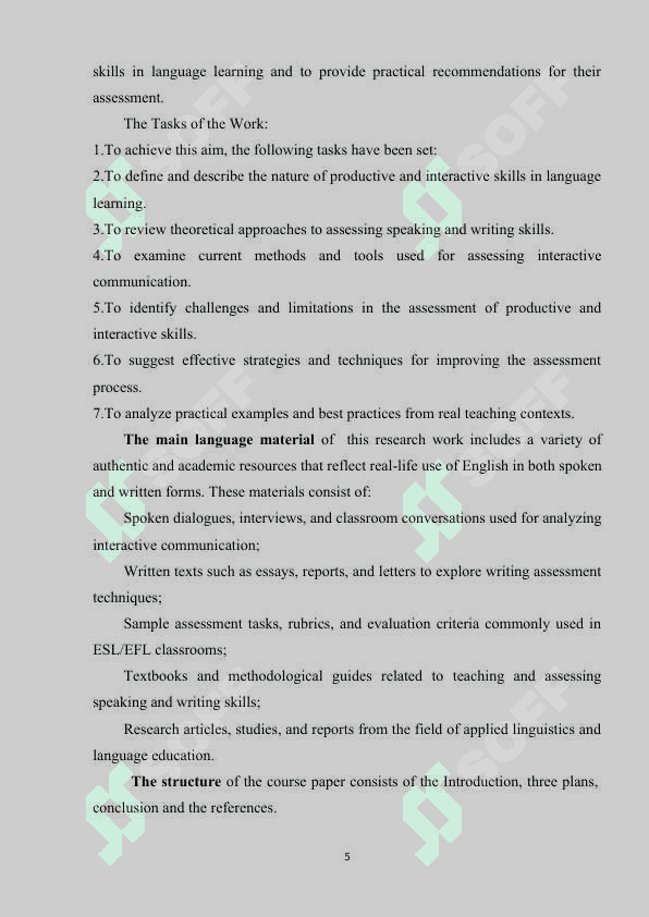 ASSESSING PRODUCTIVE AND INTERACTIVE SKILLS 5