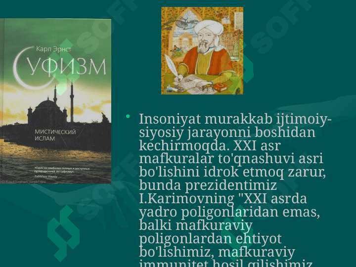 Tasavvuf ta`limoti rivojining o`ziga xos xususiyatlari 3