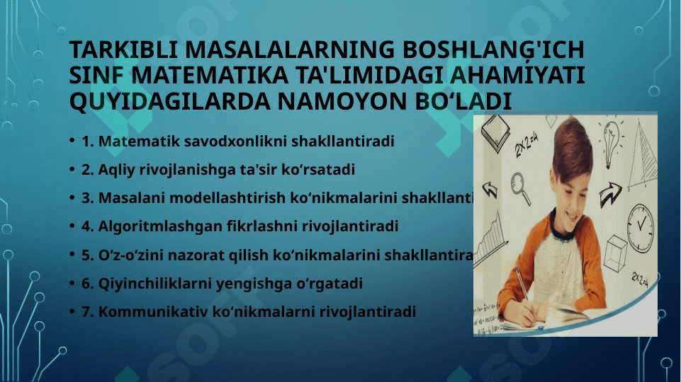 Boshlangʻich sinflarda tarkibli masalalarni yechishda mulohaza yuritish usullaridan foydalanish 3