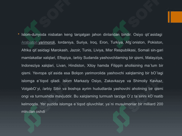 Islom dini vujudga kelishi va orta osiyoga tarqalishi haqida 2
