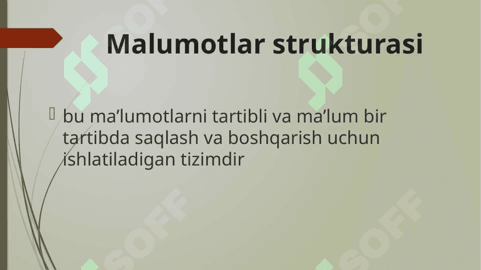 MALUMOT STRUKTURALARI 2