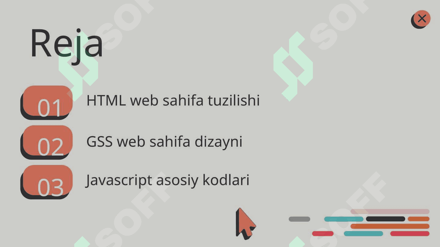 Web dasturlash: HTML, css va javascript 2