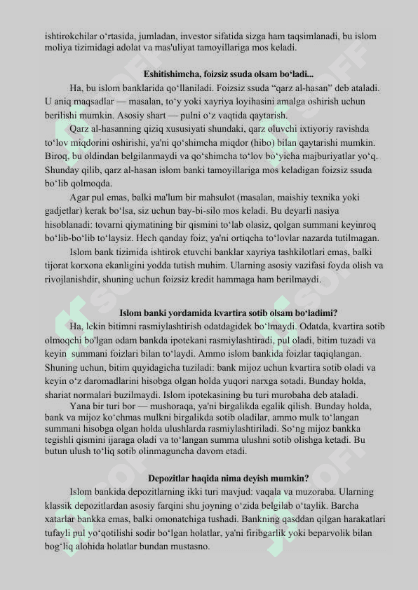 Islom banklarining menejment va marketing faoliyati 2