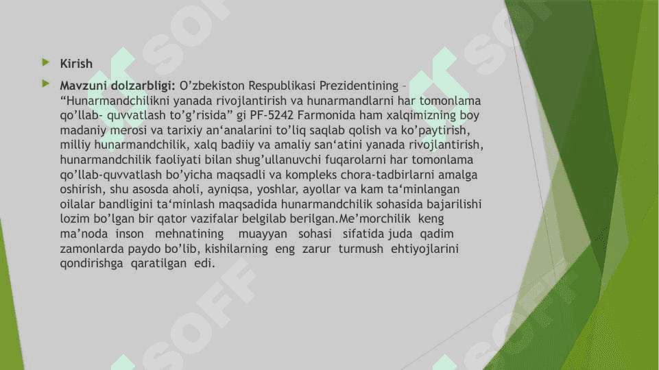 ME’MORLIK SAN’ATIDA QADIMIY VA ZAMONAVIY USLUBLAR 2