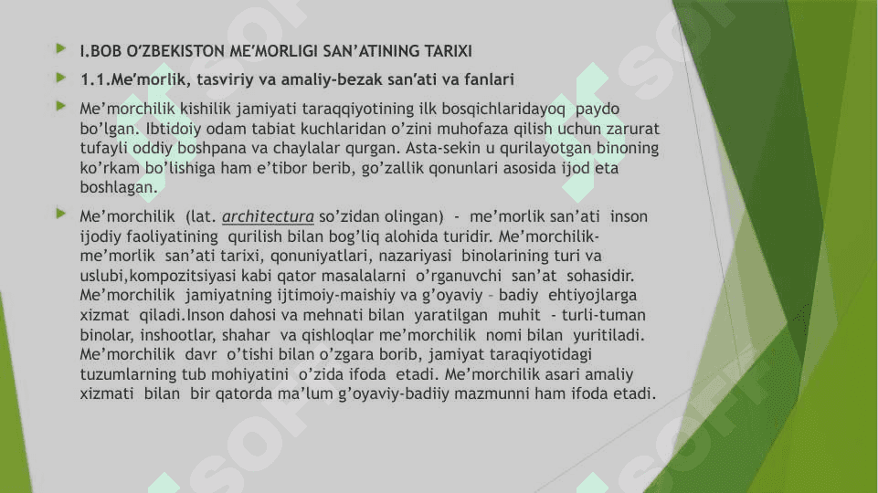 ME’MORLIK SAN’ATIDA QADIMIY VA ZAMONAVIY USLUBLAR 4