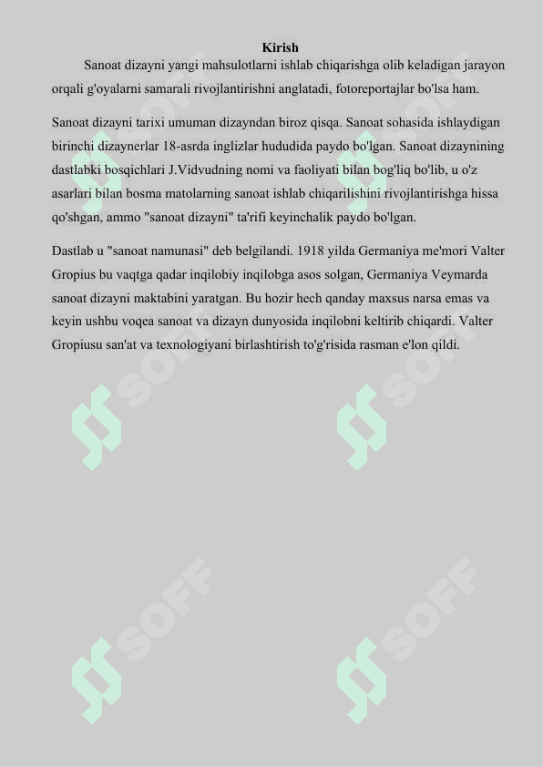 SANOATDA DIZAYNNING O’ZIGA  XOS  XUSUSIYATLARI 2