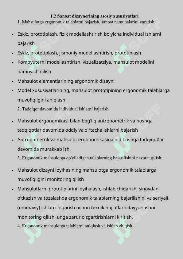 SANOATDA DIZAYNNING O’ZIGA  XOS  XUSUSIYATLARI 4