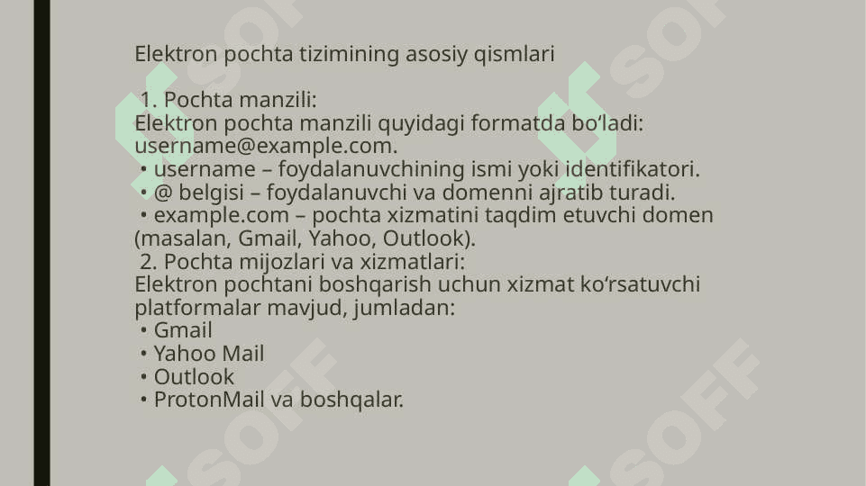 ELEKTRON POCHTADA ISHLASH. ELEKTRON POCHTA 4