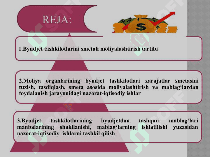 Byudjet tashkilotlari xarajatlar smetasini rejalashtirish va byudjetdan moliyalashtirishdagi moliyaviy nazorat 2