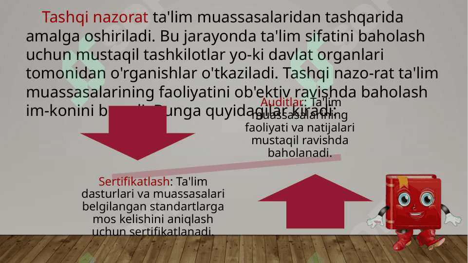Ta’lim sifatini nazorat qilish va  uning  turlari. Muammoli ta’lim  texnalogiyasi  mohiyati va uning  turlari. 8