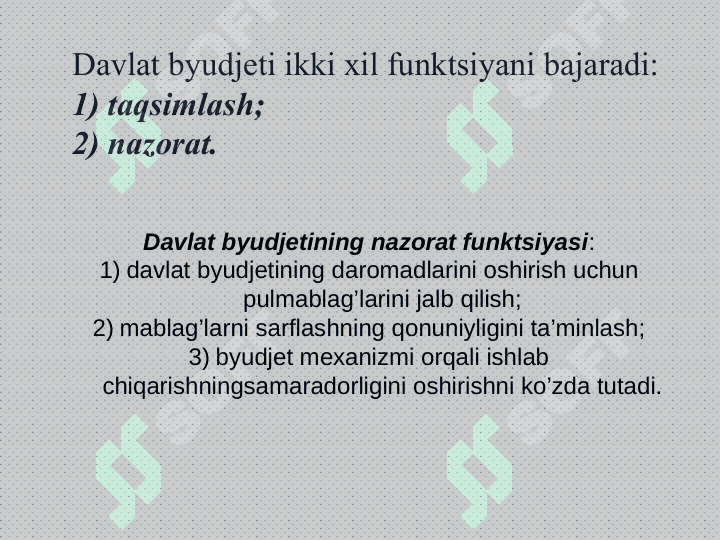 Davlat budjeti, soliqlar va davlat qarzi 8