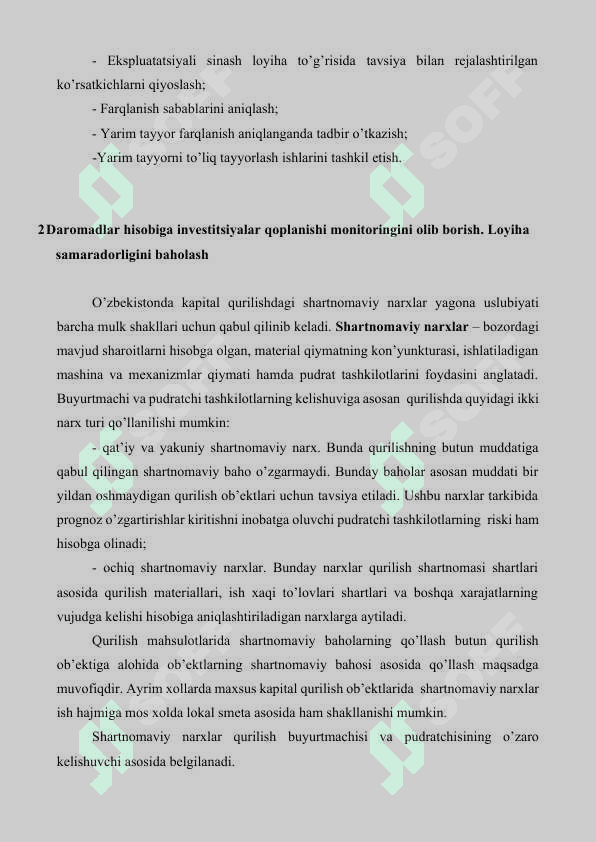 Loyihani yakunlash 2