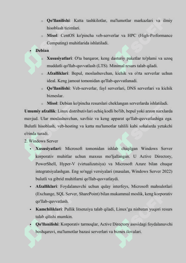 Server operatsion tizimlari 8