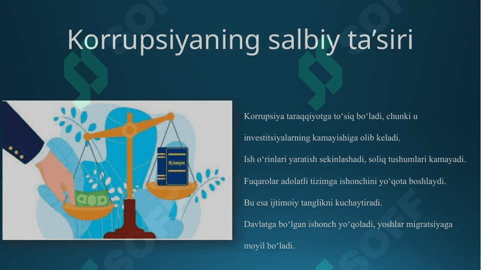 Rivojlanish uchun korrupsiyaga qarshi kurashish 4