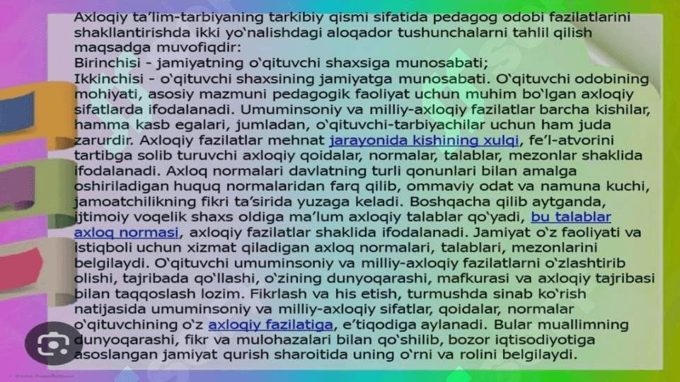 Pedagogik odob.Pedagogning muomala odobi 3