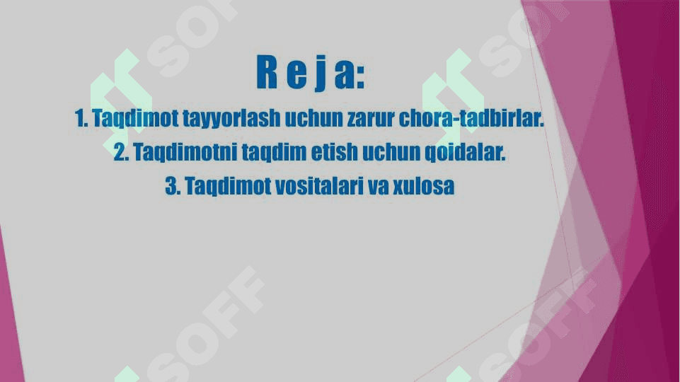 Taqdimot tayyorlash va taqdim etish  usul va vositalari 2