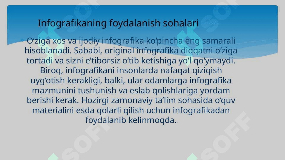 Kasbga doir interaktiv infografika vostalarini yartatish texnalogiyasi 4