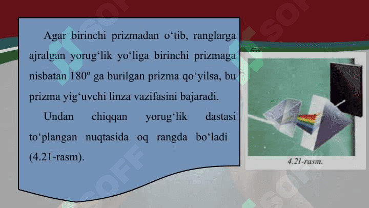 Yorug‘lik dispersiyasi. Spektral analiz 7