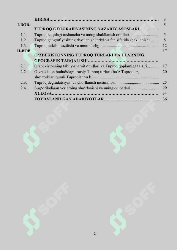 Tuproqlar geografiyasi 2