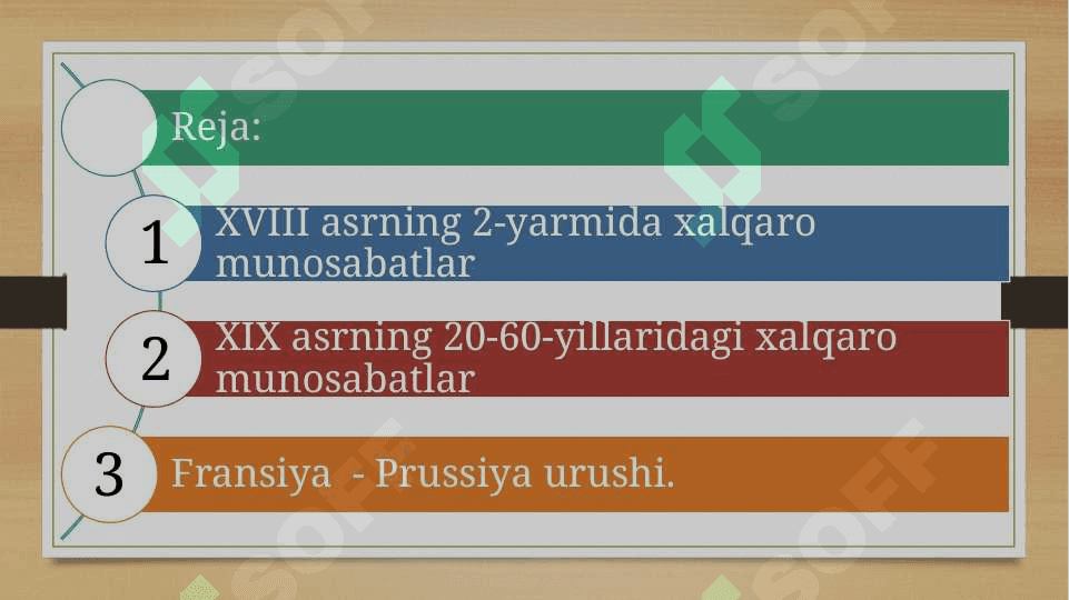 XVIII - XIX asrlarda Xalqaro munosabatlar. Fransiya - Prussiya urushi 2