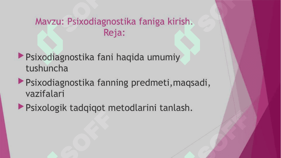 Psixodiagnostika fani 2