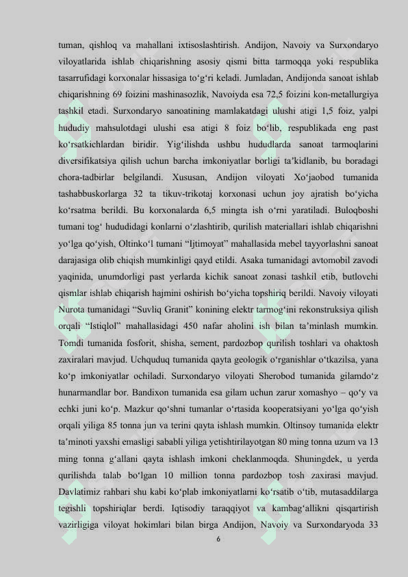 Milliy iqtisodiyotning rivojlantirish istiqbollari 6