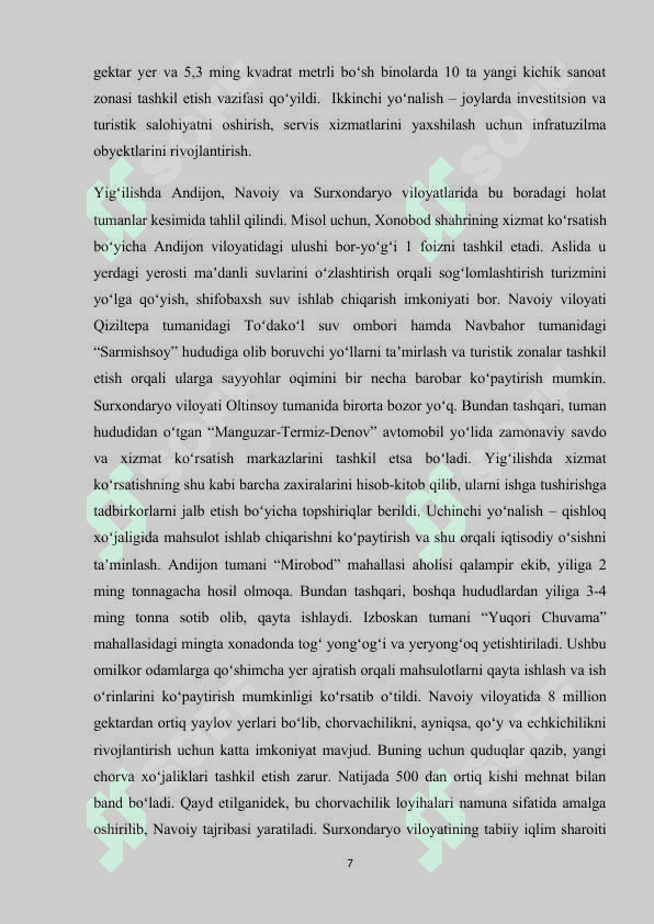 Milliy iqtisodiyotning rivojlantirish istiqbollari 7