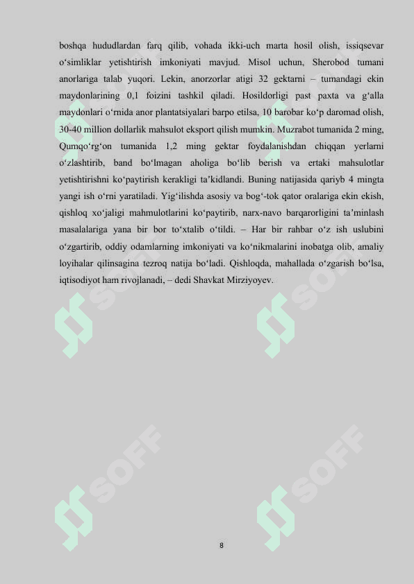 Milliy iqtisodiyotning rivojlantirish istiqbollari 8