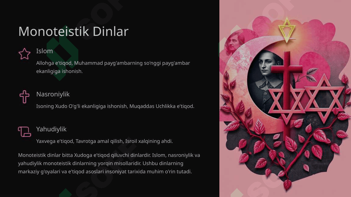 DUNYO DINLARI TASNIFI 4